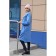 Female coat, size 44, blue color