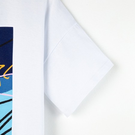 T -shirt Children's Minaku Colors, white/blue color, height 104-11