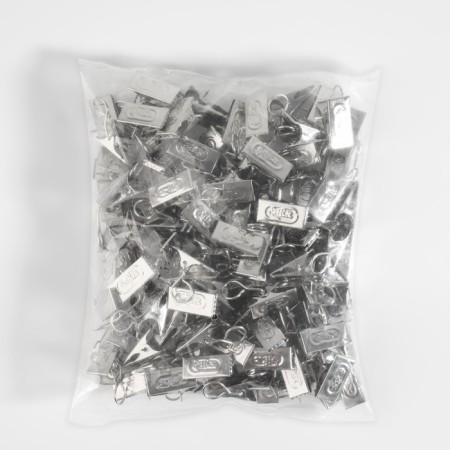 Close for curtains, 32 × 11 mm, silver color-2