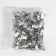 Close for curtains, 32 × 11 mm, silver color
