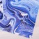 Glossy packaging paper "Blue marble", 70 x 100 cm