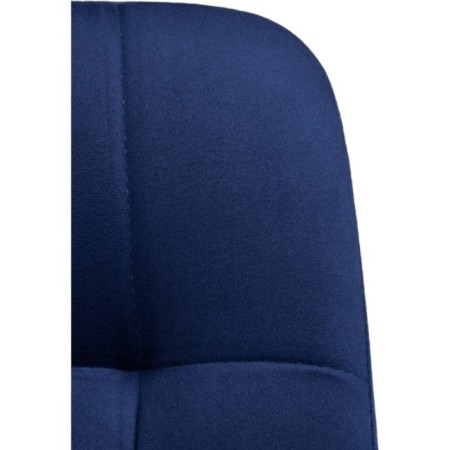Computer chair Chester Metal/velor, black/blue 49x60x84 cm-7