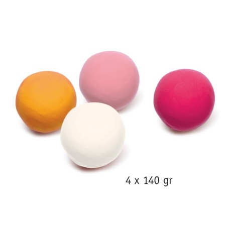 DJeco plasticine set, 4 colors-1