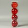 Set of balls plastic D-5.5 cm, 4 pcs "New Year's Fun" rhombus flower, red