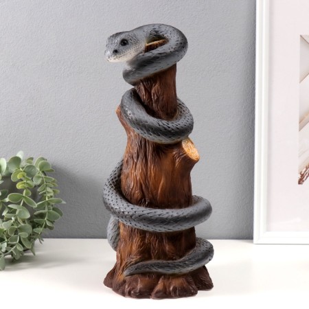 New Year's piggy bank "Snake on the stump" 33 x 14 x 15 cm-1