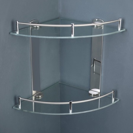 Corner regiment 2-tier, 23 × 23.5 × 28 cm, stainless steel