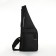 Male bag-bag from textiles, black color