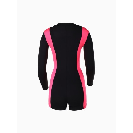 Female jumpsuit with Minaku zipper, black color, rr 48-3