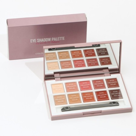 Palette of shadows for eyelids, 10 colors-7
