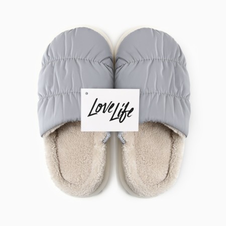 Male slippers, size 40-41, gray color-6