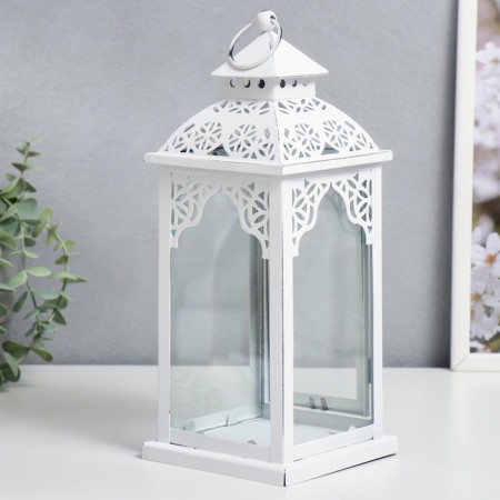 Climber Metal "Lantern - Opener" White 11.5x11.5x29 cm-3