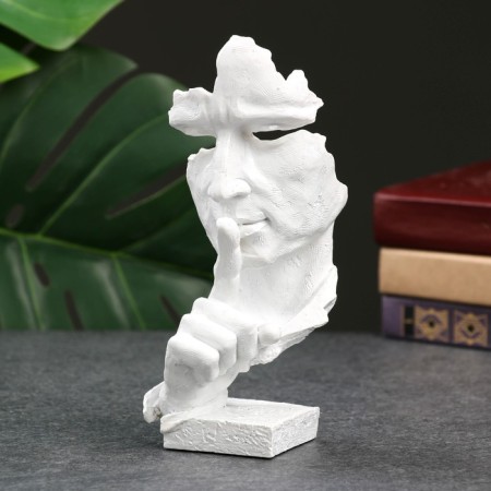 Figure "Silence" 20x7 cm white-1