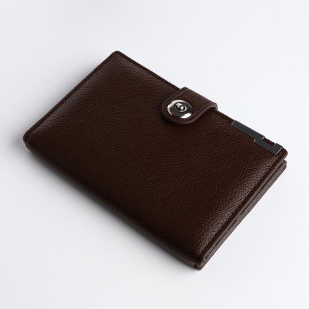 Cover for car documents and passports for magnet, brown color-2