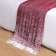 Valencia plaid 140x200cm, 82S/Jamaica, Bel/Bordeaux, HL 50%, PE 30%, pan 20%