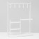 Top for jewelry "Universal" 2-level, 20 × 7.5 × 27 cm, white color