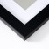 Photo frame MDF "Ellis" 20x20 cm with a paspartm, black