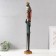Souvenir Polystone "Frog in the crown with a cane" 12.5x10x85.5 cm