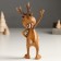 Souvenir Polystone "Losyash in a striped brown scarf - Hello!" MIX 5x7x15 cm