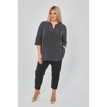 Female shirt, size 54, black color-1