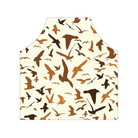 Apron kitchen with a photo print "Migrating Birds", adjustable, size OS-2