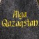 Bath cap with embroidery "Alga Qazaqstan" gray