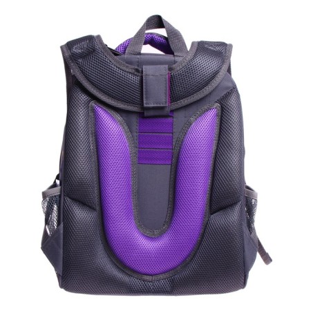 School backpack 38 x 30 x 16 cm, ergonomic back, Stavia "Cat Cosmos", Gray-5