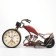 Tables Figure Clock "Retro motorcycle", smooth move, D-9.5 cm, 18 x 29.5 cm, aa