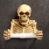 Skeleton toilet holder