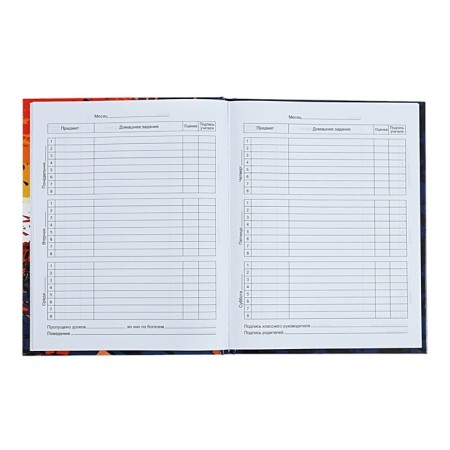 Universal Diary 1-11 grade Motobiker, 40 sheets, solid cover, glossy lamination, offset block-4
