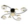 LED lamp 110W 5294lm 3000K-6000K, size 90x90x19 cm