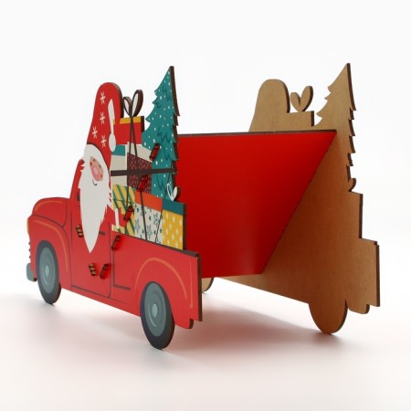 Organizer for bottles "Santa Claus in the car"-4