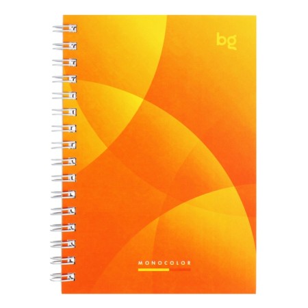 Note book A6, 80 sheets in a cage on the crest of Lite Monocolor, covered Cardboard, OFSET block 60 g/m2, MIX-6