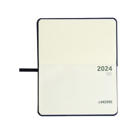 Pocket dating from 2024, 155 x 95 mm, 64 sheets, Devente.emblem, solid cover of artificial leather, cream block 70 g/m2, blue-3