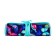Penal soft twist, 220x460 mm, calligrata "butterflies", on lacing, 37 items, neon