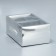 Gift folding box, packaging, "silver", 23 x 15 x 10 cm