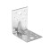 Corner fixed reinforced tundra Krep, 70x70x55x2 mm