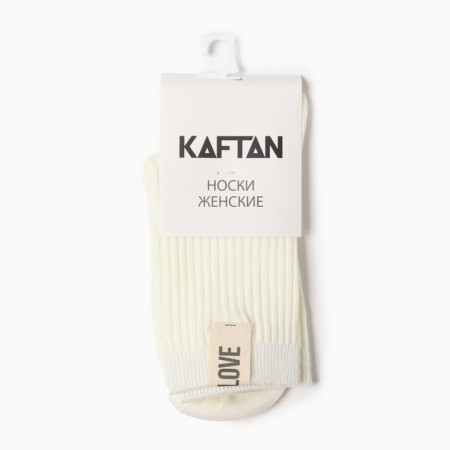Women's socks KAFTAN LOVE R.36-39 (23-25 ​​cm), milk-3