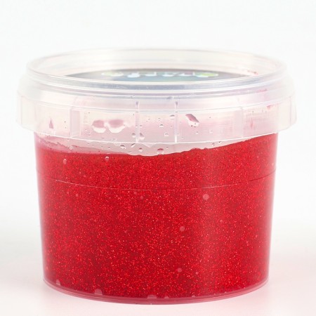 Slime "Glass" with red sparkles, 90 g-9