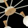 Ceiling EVOLUCE lamp. Sle220702-08. Catania. 8x40 watts, E14, 74x74x35 cm, white color, light wood