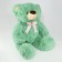 Soft toy "Bear", with a bow, 80 cm, green color