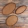 A set of blanks for knitting "Oval" (3 V 1), Donyshko LHDF Bely, 25 × 15, 20 × 15, 20 × 10 cm