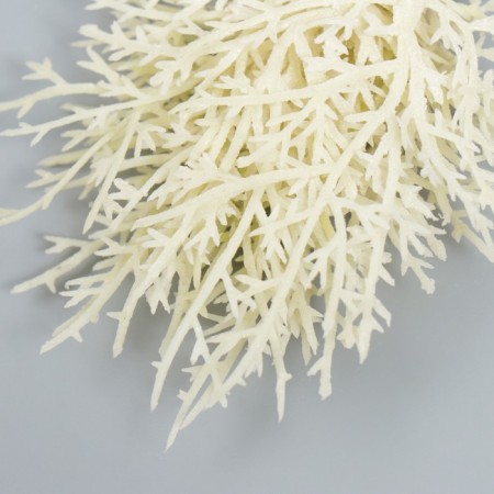 Artificial plant for creativity "Juniper" 1 bouquet = 10 branches white 15 cm-2
