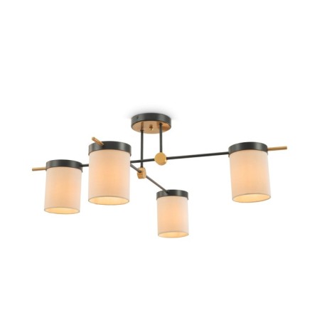 Freya FR5377CL-04B Bogy, 950x950x330 mm ceiling lamp, E14, 4x40W, black color black-1