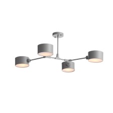 Светильник потолочный Evoluce. SLE183702-04. Gimento. 4х60 Вт, E14, 68х71,5х32 см, цвет серый