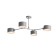 Ceiling EVOLUCE lamp. Sle183702-04. Gemento. 4x60 watts, E14, 68x71.5x32 cm, color gray color