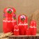 Nesting doll "Avdosya", red dress, 5 puppet, 18 cm