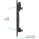 Broat AAV-1 Black 32 "-50" Max 19kg wall-up bracket for TV.