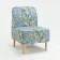 Armchair "Ado" Mikrelyur lemons, light gray