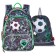 Frame backpack 36 x 28 x 11 cm, Across 198, filling: bag, gray/green ACR22-198-1