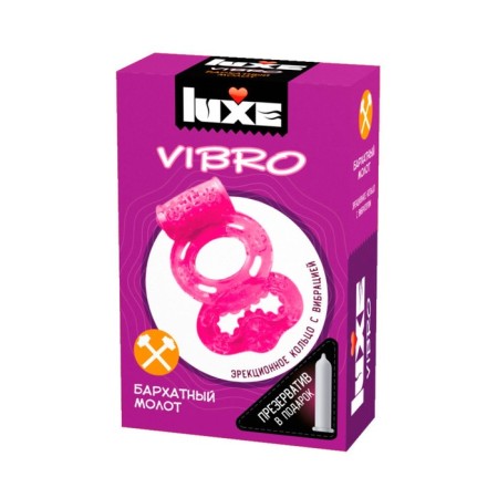 Luxe Vibro vibro -ribbling Hammer + condom 1 pc.